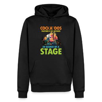 Cockatoos Fehtherd Rockstars In Search Of A Stage - Männer Premium Bio Hoodie - Schwarz - Vorne - Nico (187cm)