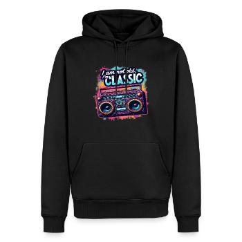 Ain't No School Like the Old School für 80s Fans - Männer Premium Bio Hoodie - Schwarz - Vorne - Nico (187cm)