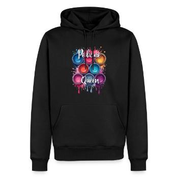 Pedicure Queen für eine Fußpflegerin - Männer Premium Bio Hoodie - Schwarz - Vorne - Nico (187cm)