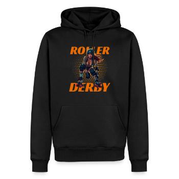 Rollschuhfahren für einen Rollschuhfahrerin - Männer Premium Bio Hoodie - Schwarz - Vorne - Nico (187cm)