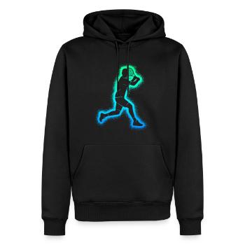 Tennisspieler Kinder Tennis Spieler Jungen - Männer Premium Bio Hoodie - Schwarz - Vorne - Nico (187cm)