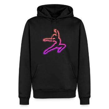 Gymnaste Gymnastique Gymnastique artistique Enfants Femmes Gymnastique - Sweat à capuche Premium bio Homme - noir - Devant - Nico (187cm)