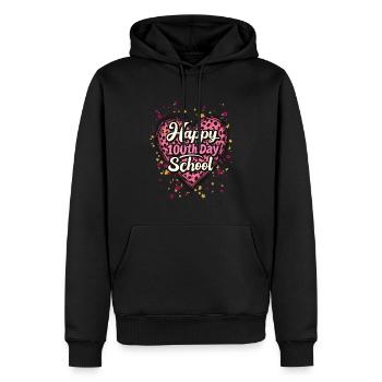 Happy One Hundred Day School für eine Lehrer und - Männer Premium Bio Hoodie - Schwarz - Vorne - Nico (187cm)