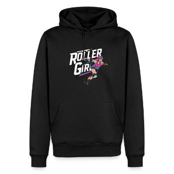 Rollschuhfahren für einen Rollschuhfahrerin - Männer Premium Bio Hoodie - Schwarz - Vorne - Nico (187cm)