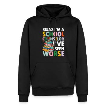 I'm a School Counselor - Männer Premium Bio Hoodie - Schwarz - Vorne - Nico (187cm)