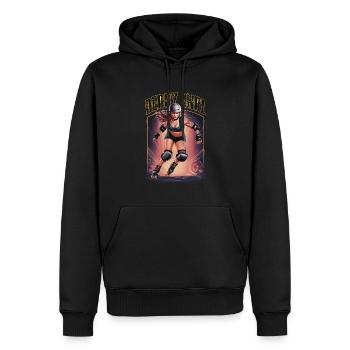 Rollschuhfahren für einen Rollschuhfahrerin - Männer Premium Bio Hoodie - Schwarz - Vorne - Nico (187cm)