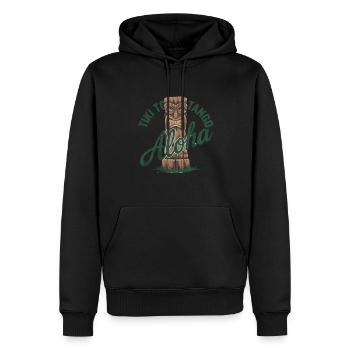 Tiki Kultur Maori Maske für einen Tkik Fans - Männer Premium Bio Hoodie - Schwarz - Vorne - Nico (187cm)