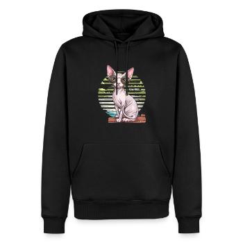 Lustige Verkleidete Nacktkatze Kostüm - Männer Premium Bio Hoodie - Schwarz - Vorne - Nico (187cm)