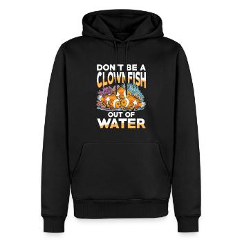 Don't be a Clownfish out of Water für einen - Männer Premium Bio Hoodie - Schwarz - Vorne - Nico (187cm)