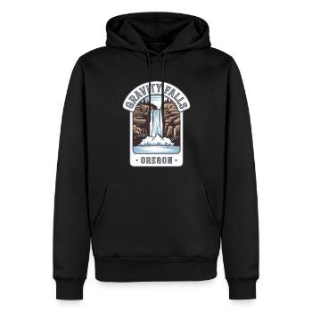 Gravity Falls Oregon für Oregon Urlauber - Männer Premium Bio Hoodie - Schwarz - Vorne - Nico (187cm)