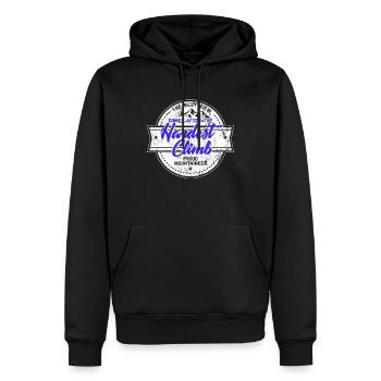 Bergsteigen Bergsteiger Klettern Wandern Geschenk - Männer Premium Bio Hoodie - Schwarz - Vorne - Nico (187cm)