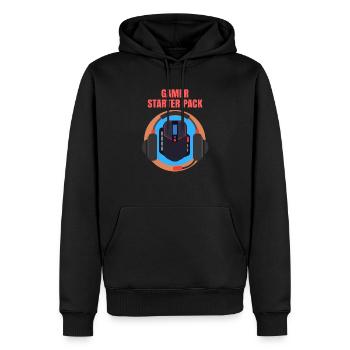 Gamer Starter Package Player starter Package - Men’s Premium Organic Hoodie - black - Front - Nico (187cm)