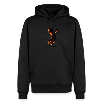 Joie de l'Allemagne - Sweat à capuche Premium bio Homme - noir - Devant - Nico (187cm)