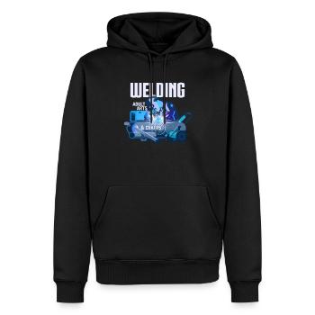 Schweißen Schweißer Kunst Handwerk Geschenk - Männer Premium Bio Hoodie - Schwarz - Vorne - Nico (187cm)
