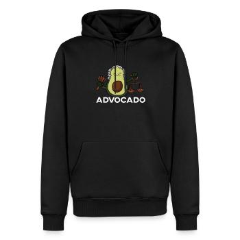 Advocado Lustige Anwalt Avocado Für Veganer - Männer Premium Bio Hoodie - Schwarz - Vorne - Nico (187cm)