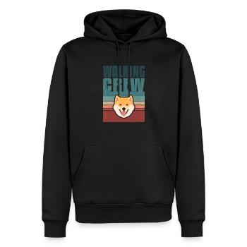 Gassi Crew, Shiba Inu - Men’s Premium Organic Hoodie - black - Front - Nico (187cm)