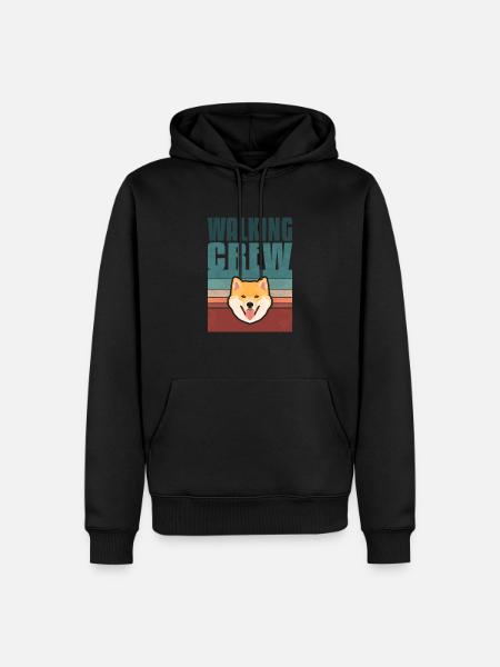 Gassi Crew, Shiba Inu - Men’s Premium Organic Hoodie - black