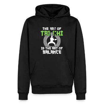 Tai Chi Kampfkunst - Männer Premium Bio Hoodie - Schwarz - Vorne - Nico (187cm)