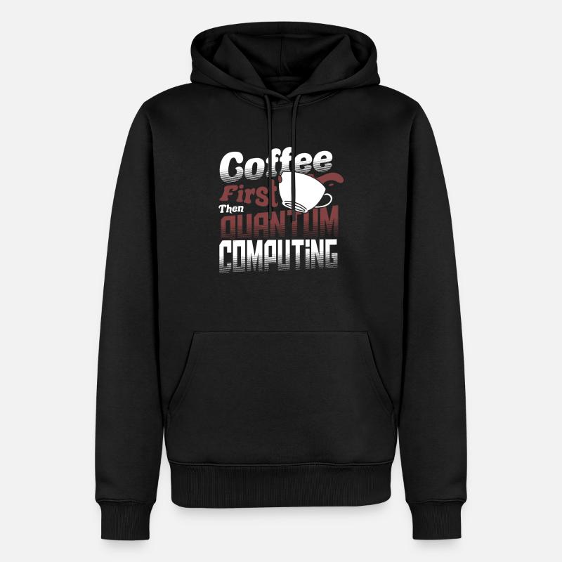 Quantencomputer Informatik - Männer Premium Bio Hoodie - Schwarz