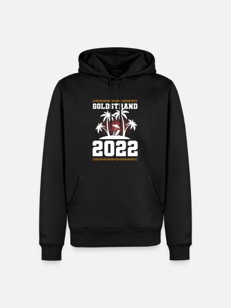 Goldstrand 2022 - Männer Premium Bio Hoodie - Schwarz