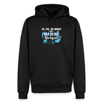 Marine biologist - Men’s Premium Organic Hoodie - black - Front - Nico (187cm)