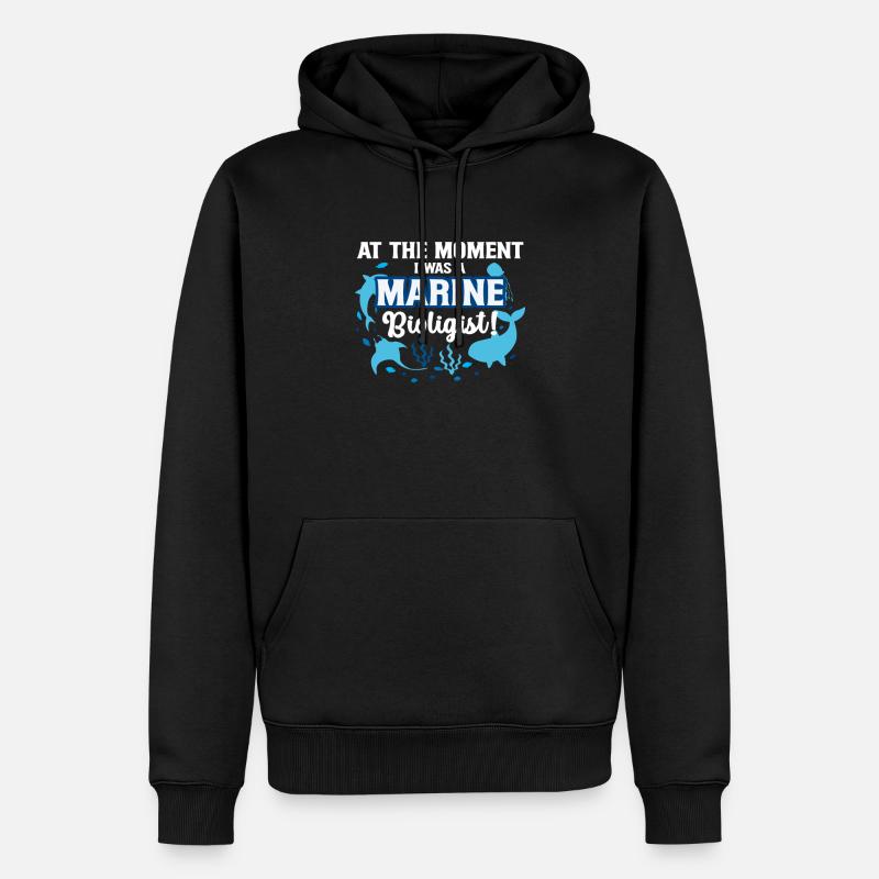 Meeresbiologe - Männer Premium Bio Hoodie - Schwarz