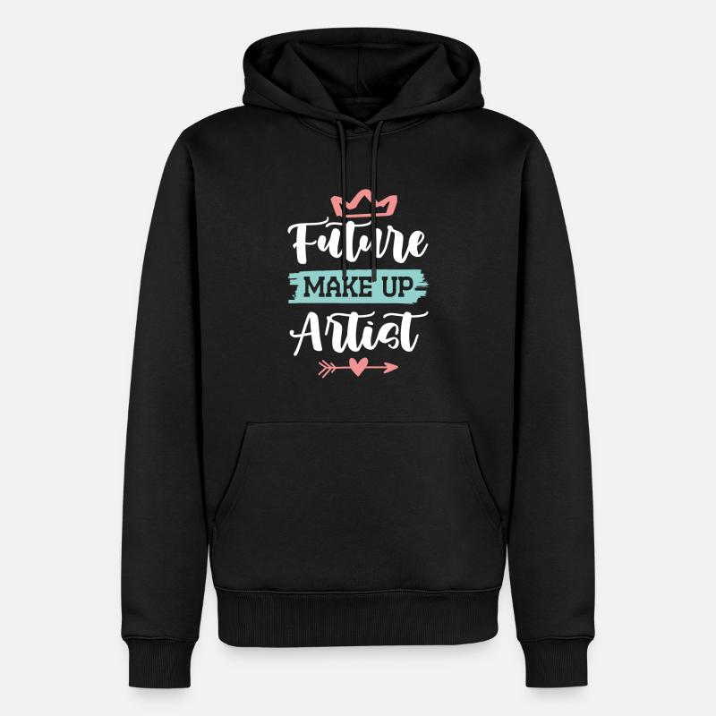 futur maquilleur - Sweat à capuche Premium bio Homme - noir