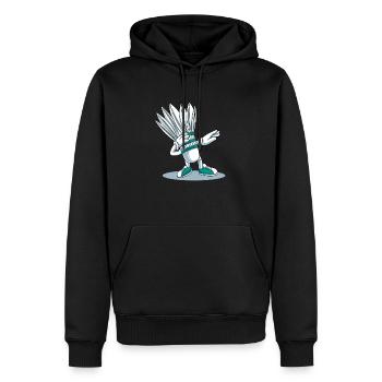 Lustige Badminton Dab Dabbing Federball - Männer Premium Bio Hoodie - Schwarz - Vorne - Nico (187cm)