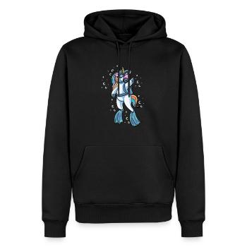 Plongée sous-marine Licorne Plongeur sous-marin - Sweat à capuche Premium bio Homme - noir - Devant - Nico (187cm)