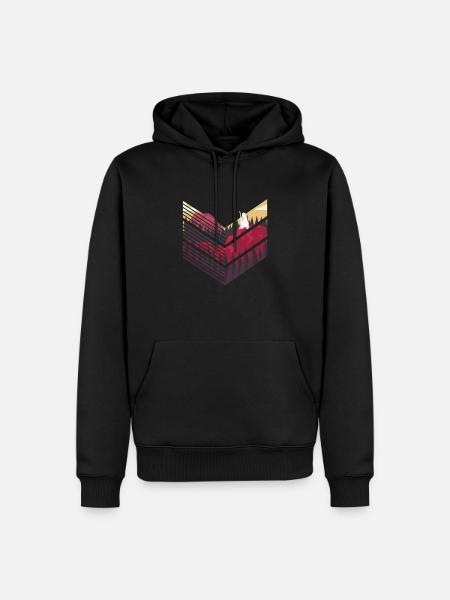 Hunter, wonderful nature - Men’s Premium Organic Hoodie - black