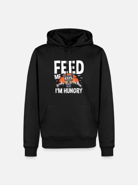 Feed Me I'm Hungry - Männer Premium Bio Hoodie - Schwarz
