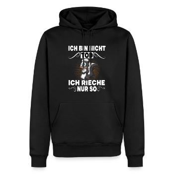 Stinktier Lustige Stinktiere Zootier Geschenk für - Männer Premium Bio Hoodie - Schwarz - Vorne - Nico (187cm)