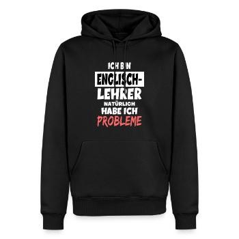 Lehrer Geschenke Lehrerinnen Geschenkideen für - Männer Premium Bio Hoodie - Schwarz - Vorne - Nico (187cm)