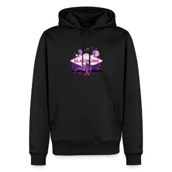 Slackline, Urbain & Lifestyle - Sweat à capuche Premium bio Homme - noir - Devant - Nico (187cm)