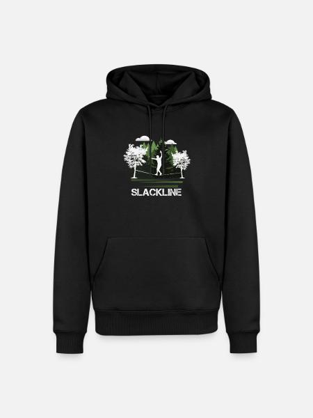 Slackline, Balance Sport - Men’s Premium Organic Hoodie - black
