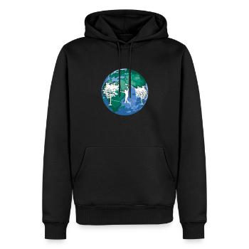 Slackline, Balance Sport - Sweat à capuche Premium bio Homme - noir - Devant - Nico (187cm)