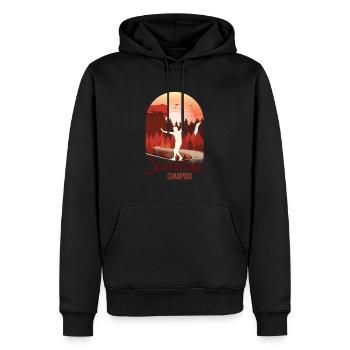 Slackline, Balance Sport - Sweat à capuche Premium bio Homme - noir - Devant - Nico (187cm)