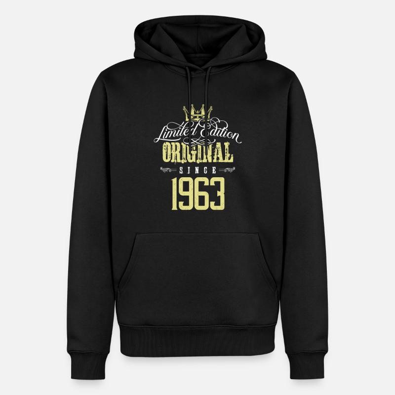 Édition limitée 1963 - Sweat à capuche Premium bio Homme - noir