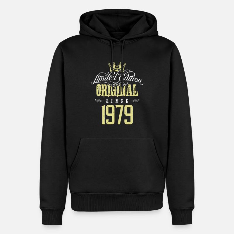 Édition limitée 1979 - Sweat à capuche Premium bio Homme - noir
