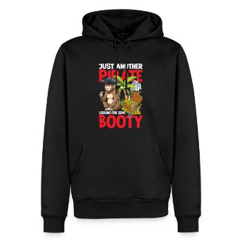 Just Another Pirate Looking For Some Booty - Männer Premium Bio Hoodie - Schwarz - Vorne - Nico (187cm)