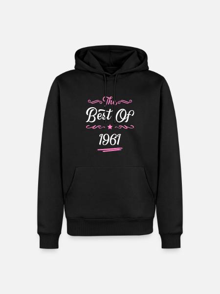 1961 best of - Men’s Premium Organic Hoodie - black