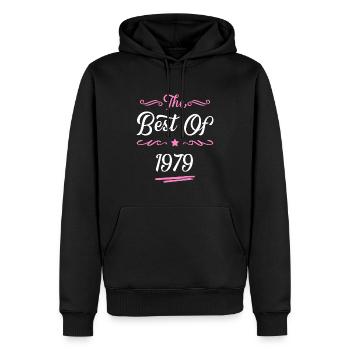 1979 best of - Männer Premium Bio Hoodie - Schwarz - Vorne - Nico (187cm)