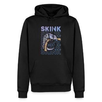Blue Tongue Skink Propriétaire Retro 80's Style - Sweat à capuche Premium bio Homme - noir - Devant - Nico (187cm)