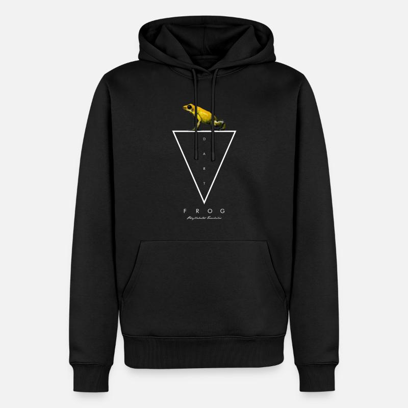 Goldener Pfeilgiftfrosch Phyllobates terribilis - Männer Premium Bio Hoodie - Schwarz