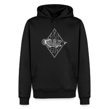 Das Fish Guy Aquarium Hobby - Männer Premium Bio Hoodie - Schwarz - Vorne - Nico (187cm)