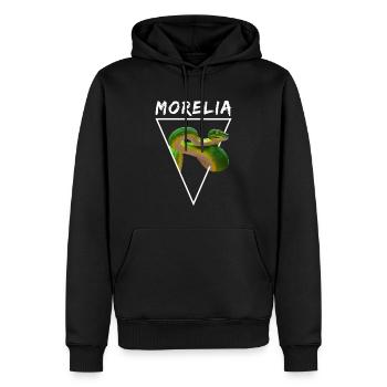 Green Tree Python Morelia Viridis Snake Owner - Men’s Premium Organic Hoodie - black - Front - Nico (187cm)