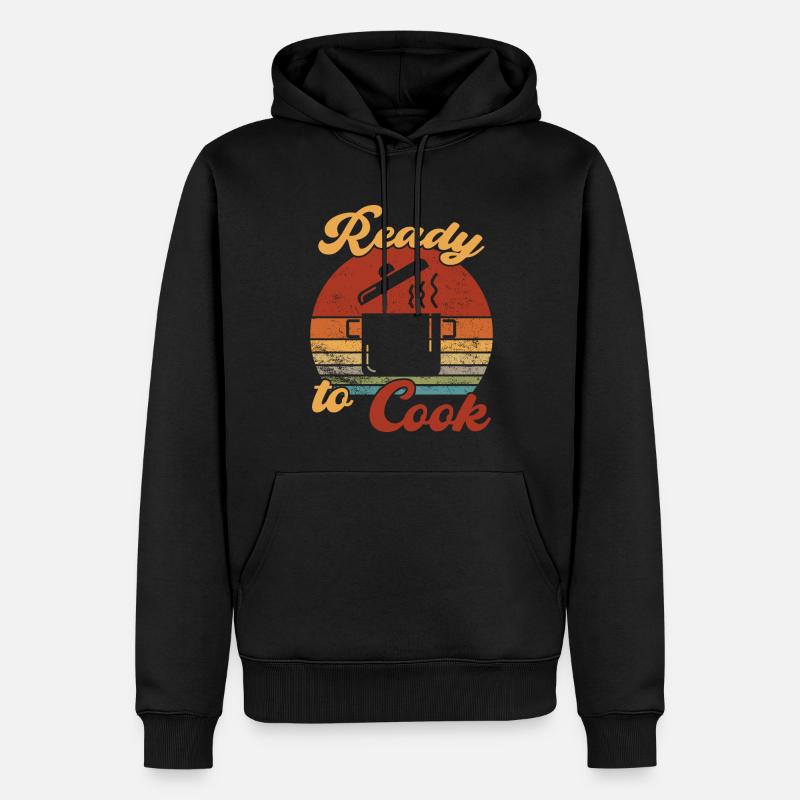 Prêt à cuisiner / Kochen - Sweat à capuche Premium bio Homme - noir