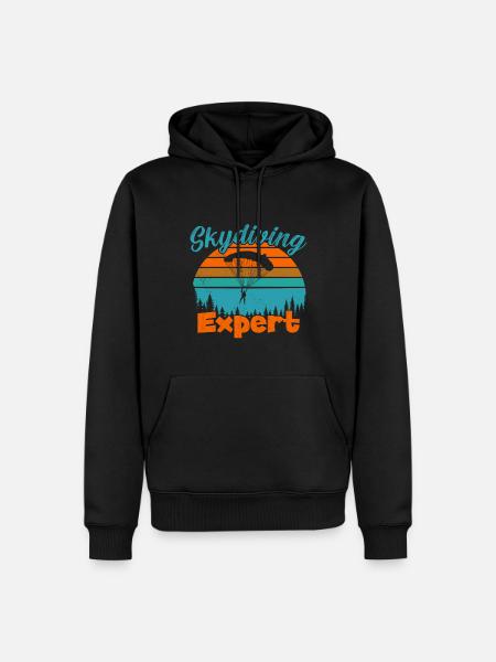 Skydiving Expert / Fallschirmspringen - Men’s Premium Organic Hoodie - black