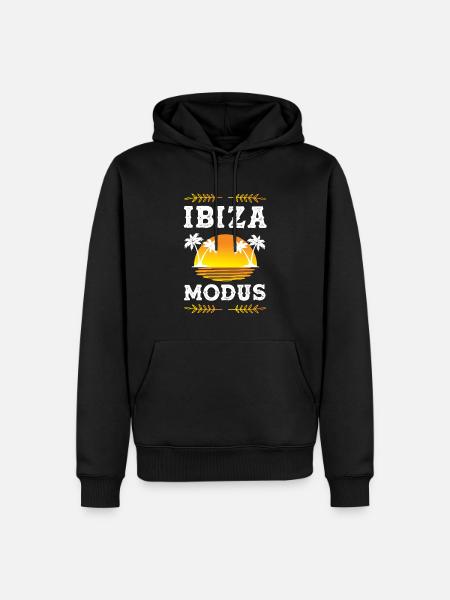 Ibiza Modus - Männer Premium Bio Hoodie - Schwarz