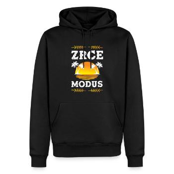Zrce Mode - Men’s Premium Organic Hoodie - black - Front - Nico (187cm)